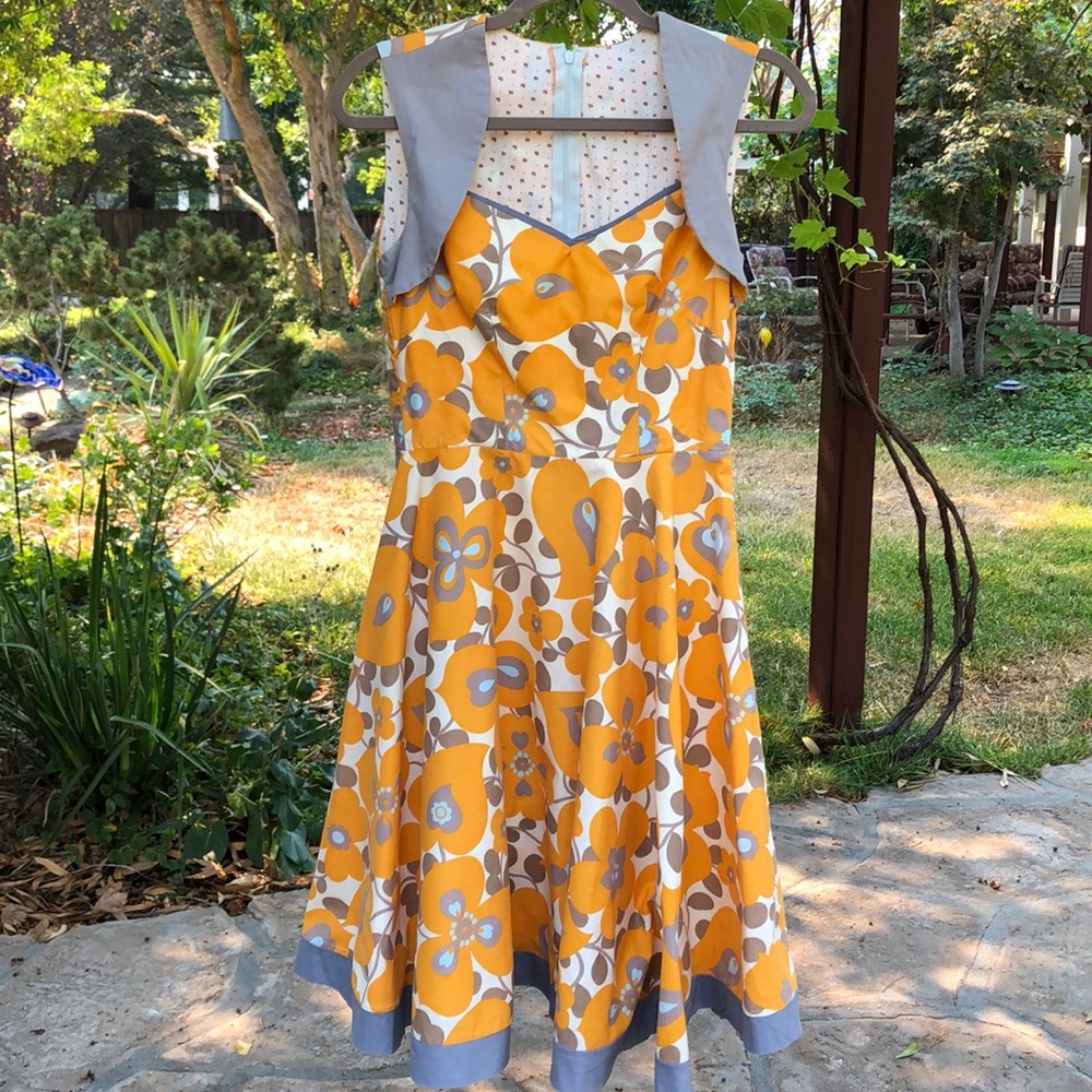 🌺 BOUTIQUE; Rockabilly, Retro. STUNNING Dress 6!! - Picture 2 of 11